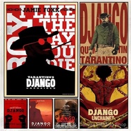 BVPC movie western D-Django-Unchained Poster Superior Home Space  Indoor Decorative Art & Home Decor