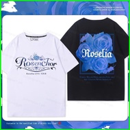 Reviv F169 YB1 BanG Drean Roselia Live Tour T-shirt cartoon anime short sleeve top BY1