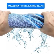 8D 8D aquarium filter foam cotton super premium layer wide size aquarium media