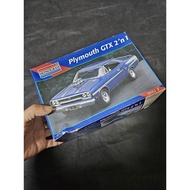 Monogram 1/24 Plymouth GTX 2'n 1 Sports Car Assembly Model, with Original Box Complete Board Pieces 