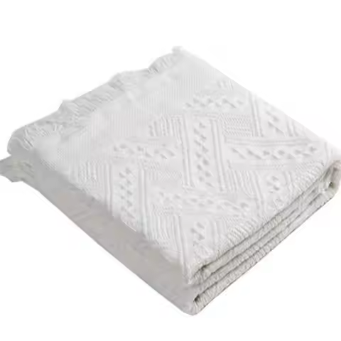 New 90*90cm/90*150cm/90*180cm French Picnic Mat with Storage Belt White Moisture-Proof Mat Floor Mat