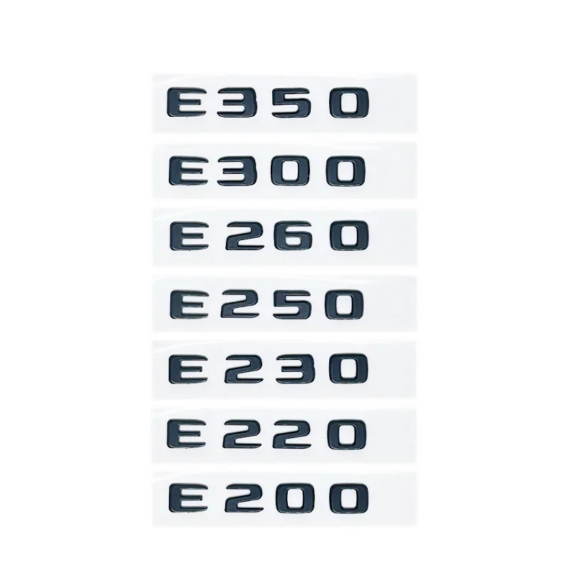 Car Trunk Letters Logo Emblem Badge Decals Sticker For Mercedes Benz E Class E200 E220 E230 E250 E26