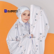 Mukena Dewasa Teratai Tulip Katun Silk Jumbo Terbaru 2025 Bordir Mewah Manik Mutiara premium