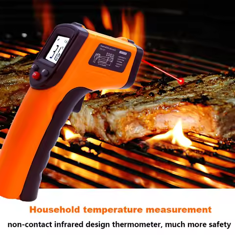 Laser Temperature Gun Infrared Thermometer Sensor Handheld Non-contact IR LCD Industrial Pyrometer D