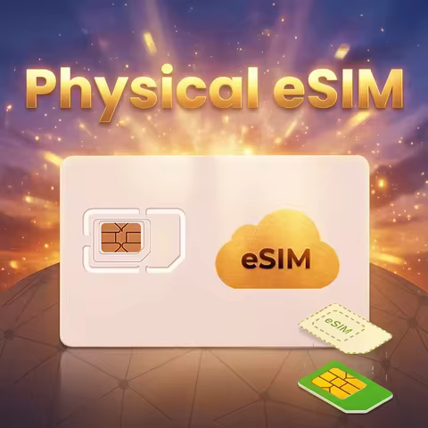 EIOTCLUB eSIM Card – Unlimited eSIM Downloads, Preset 1GB EU Data & 100MB Global Data, Ideal for Tra