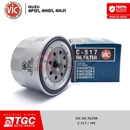 VIC Oil Filter for Isuzu 4FG1, 4HG1, 4HJ1 C-517 - 1pc