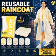 Adult Hooded Raincoat Unisex Bicycle Motorcycle Poncho Thickened Non-Disposable