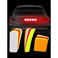 10PCS reflective sticker Universal warning sign reflective adhesive Door sticker Self-adhesive safety warning conspicuous tape Car truck motorcycle reflective sticker