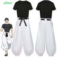 ELMER Toji Fushiguro Cosplay Costume, Anime Jujutsu Kaisen Black Jujutsu Kaisen Cosplay Costume, Sle