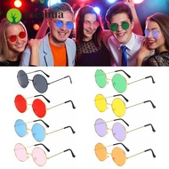 MEIHUAA Round Sunglasses Retro Party Disco Circle Glasses
