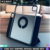 KENKE for iPad Case HD DIY Transparent 720° Magnetic Removable Acrylic Anti-bending Case for iPad Ai