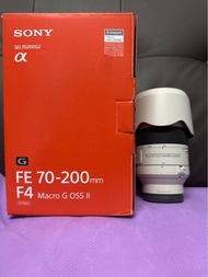 完美無瑕 全套有盒 香港行貨 Sony FE 70-200 70-200mm F4 II G OSS Macro 第二代
