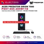 Acer PREDATOR ORION 7000 PO7-665-285W11D Gaming Desktop Black ( CU9-285K, 32GB, 1TB SSD, NV RTX5080 