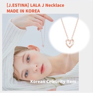 [J.ESTINA] LALA J Necklace (JJLJNQ2BS316SW420) (S415), IU Necklace, Korean Celebrity Item, J estina