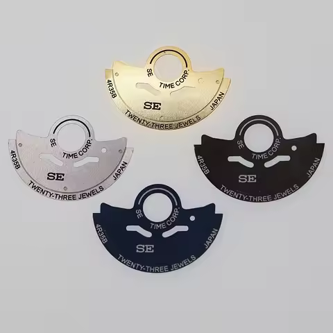 Silver Gold Wave Style NH35 Rotor Sticker Automatic Hammer for Seiko Mod Parts NH34 NH36 Modify Watc