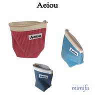 Aeiou Basic Pouch (M size) corduroy