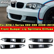 For BMW 1 Series E82 E88 Body Kit Front Bumper Lip Splitters Diffuse For BMW 1 Series E82 E88 2008-2