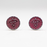 KL Pewter [1064M] Wau Jala Budi (Red) | Cufflink