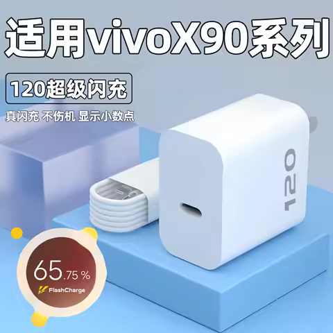 Vivo 120W PD Super Flash Charger EU/US Fast Power Wall Charge Adapter For X400 X300 X200 100 Ultra P