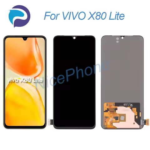 for VIVO X80 Lite LCD Screen + Touch Digitizer Display 2404*1080 V2208 For VIVO X80 Lite LCD Screen 