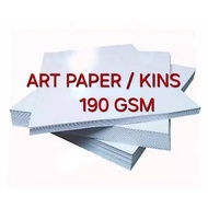 [50 LBR] ART PAPER FOLIO 190 GSM KINS 190GSM CARDBOARD/ GLOSSY ART CARTON/ 190 GR BROCHURE PRINTING 