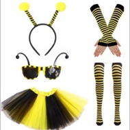 Easter Headband Bee Party Dress Up Wings Props Bee Clothes Clothing Bee Hair Accessories Glasses Set