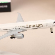 Mypink 20cm B777 UAE Emirates Airline Boeing 777 Aircraft Model Die-casting Alloy Metal Airplane Wit