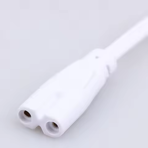 1PC 20CM 50CM 80CM 100CM 2.5A 0-250V 2 Pins LED Tube Lamp Connected Cord Flexiable Connecting Cable 