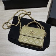 Chanel 22k Mini Flap Bag with Top Handle