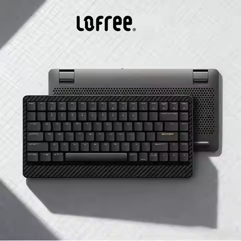 LOFREE EDGE 84 Keyboard Ultra Thin with Carbon Fiber & Mg Alloy |Kailh POM Switch 2.0 PCB-Gasket Mou