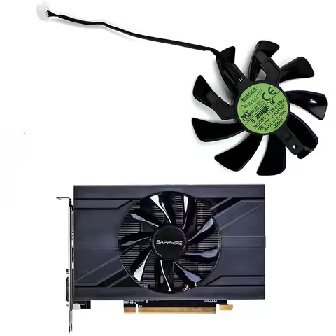 T129215SU DC 12V 0.5A 4PIN RX 570 470D GPU Cooler for Radeon Sapphire RX470D RX570 ITX Graphics Card