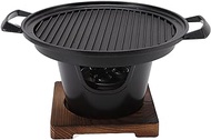 Mini BBQ Grill Portable Indoor Avoid Stick Japanese Mini Grill Hibachi Table Single Portable Grill Camping Cooking Grill Pans Alcohol Stove Roasting