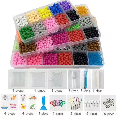 DIY water spray beads kit set Refill Beads puzzle tool crystal beads ball perlen games 3D handmade m