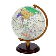 Wooden Stand World Globe Ball Student Educational Tool Desktop Ornament Birthday Gift