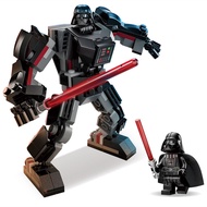 Compatible with Lego Star Wars Darth Vader Mecha Black Samurai Mini Mecha Minifigure 75368 Assembled