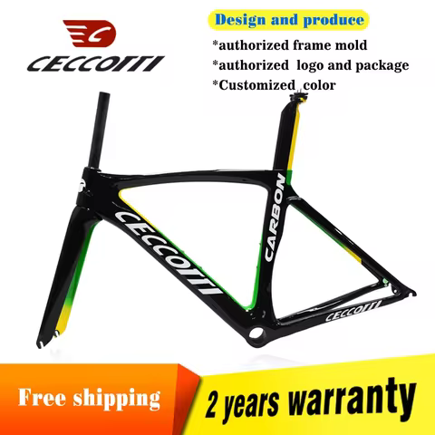 T1000 Carbon Road Bike Frame, Bicycle Frameset, Fork Seatpost, Customized Racing Bike, 700C, New Des