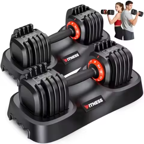 XDDIAS Adjustable Dumbbell Set of 2 for Home Gym: 25 55 80LB Adjustable Weights with 5 10 in 1 Multi