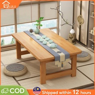 LULU Center Table With Foldable Bay Window Table 60/70/80/100CM Coffee Table Small Square Desk Meja 