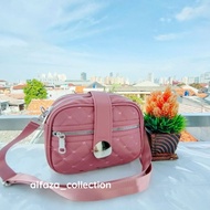 Alfaza latest 3 compartment tongue sling bag size P21xT16