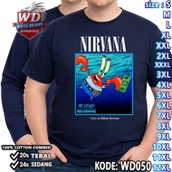 T-SHIRT TN CRAB NIRVANA BIG SIZE CODE WD050 JUMBO 2XL 3XL 4XL 5XL 6XL 7XL 8XL 9XL 10XL 11XL 12XL