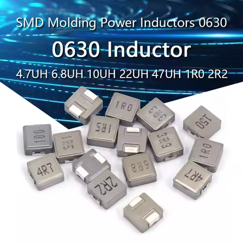 5-50PCS 0630 SMD Molding Power Inductors 0630 1UH 1.5UH 2.2UH 3.3UH 4.7UH 6.8UH 10UH 15UH 22UH 33UH 