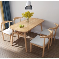 [SALES] FULL SET Dining table and four chairs simple and affordable