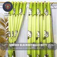 GORDEN KARAKTER BLACKOUT IMPORT ( GORDEN SMOKRING MOTIF HELLO KITTY ) GORDEN PINTU DAN JENDELA