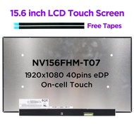 15.6" Laptop LCD Touch Screen NV156FHM-T07 Fit R156NWF7 R2 For Lenovo ideapad 5-15ARE05 3-15ITL6 3-1