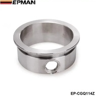 EPMAN 3" V-Band Flange With Integrated O2 Bung Port, Stainless Steel ,Wideband Port EP-CGQ114Z