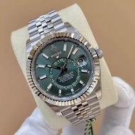 Unused RL.ROLeess 42mm Columnus Type Dual Time Zone Automatic Mechanical Watch Men336934