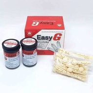 แผ่นตรวจน้ำตาล Easy G กล่องแดง แผ่นวัดระดับน้ำตาลในเลือดด้วยตัวเอง