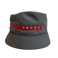 二手PRADA SPORTS Prada Sport Logo 漁夫帽，灰色