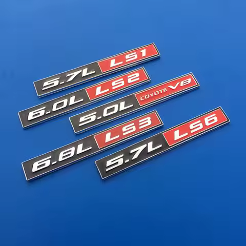 Car 5.0L Coyote V8 GT 5.0 Hood Fender Trunk Nameplate Decal Emblem Badge Sticker Accessories For For