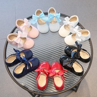Children Flat Shoes Bow Knot Shoes Korean Princess Shoes Children Small Leather Shoes Dance Shoes Pe